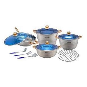 Batería PERLA 12 pzas Acero Inox. Mod: DIAMANTE