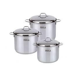 Batería PERLA 6 pzas Acero Inox. Mod: MICHEL