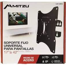 Soporte Fijo pantallas 17” a 45” carga 30 kg MITZU Mod: LCD3010