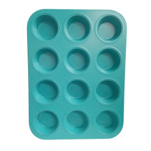 Molde 12 Muffin o Cupcakes Con Recubrimiento Antiadherente