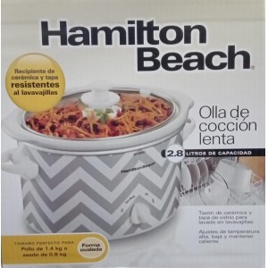 Olla Coccion Lenta 3QT HAMILTON BEACH MOD: 33234