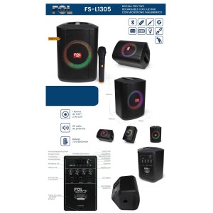 Bocina 90 Watts Microfono Inalambrico FOL Mod: FS-L1305