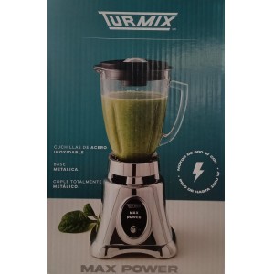 Licuadora 1V Cromada V/Vidrio TURMIX Mod: L-MAX POWER