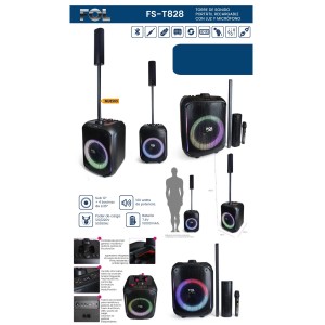 Torre de Sonido 100 watts Microfono FOL Mod: FS-T828
