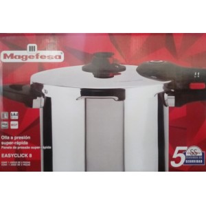 Olla Presión 8 Lts Acero inoxidable MAGEFESA Mod: EASY CLICK OPEASYC08
