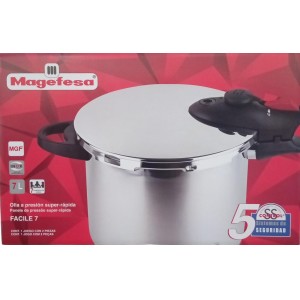 Olla Presión 7 Lts Acero inoxidable MAGEFESA Mod: FACILE 01OPFASESS07