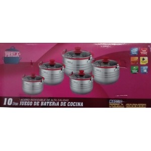 Juego de 5 Ollas 16,18,20,22,24cm PERLA MOD: CARMEN