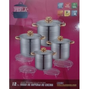 Juego de Vaporeras 20,22,24,24cm PERLA MOD: FLORENCIA PLUS
